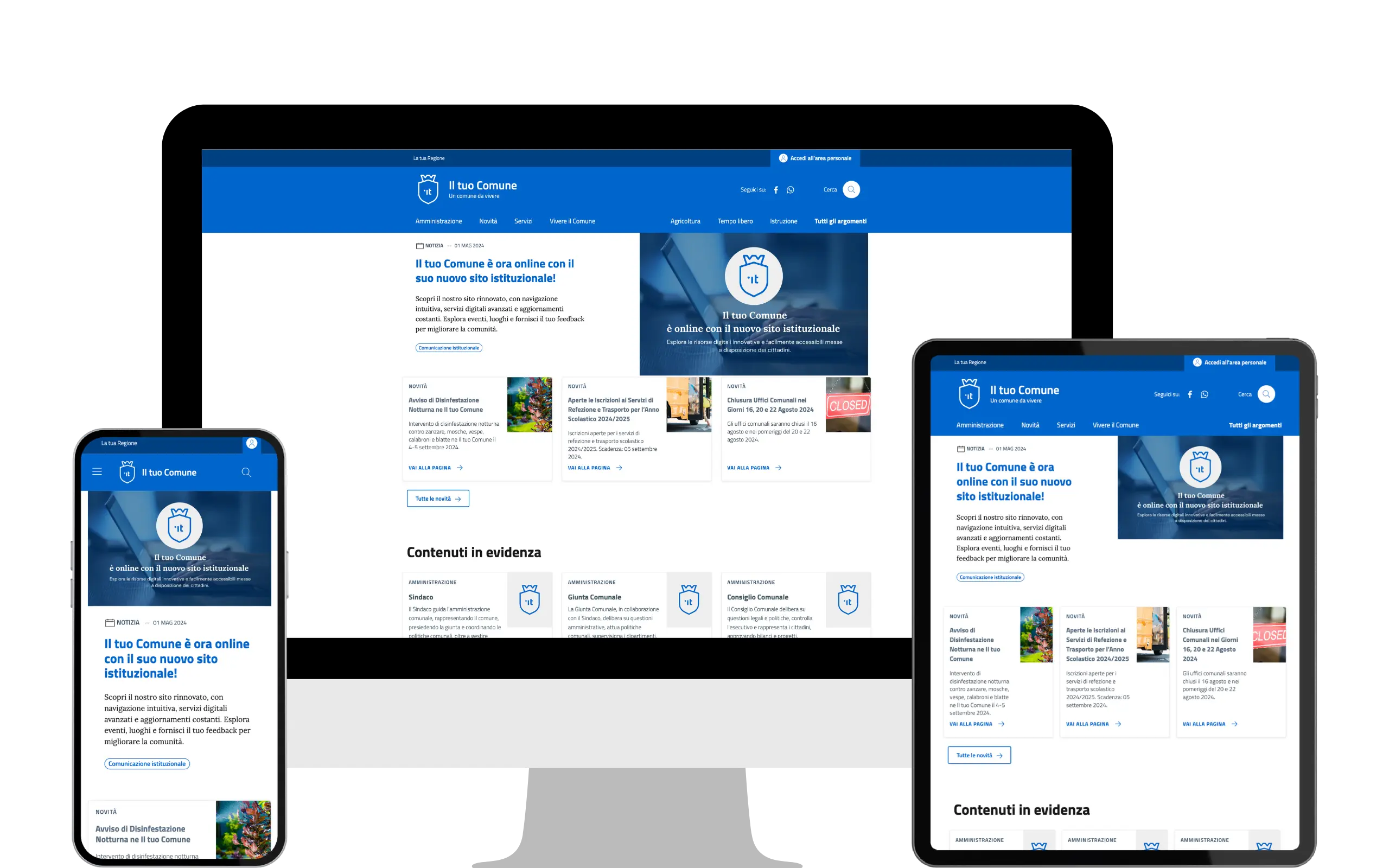 WebPA visualizzato su desktop, tablet e smartphone